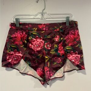 Victorias Secret NWT‎ pink rose silky pajama shorts